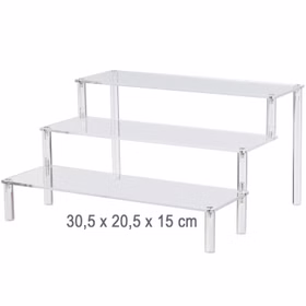 Tortenständer Cupcake Treppe 3-stufig transparentes Acrylglas Geburtstag Deko Tortenständer Cupcake Treppe 3-stufig transparentes Acrylglas Geburtstag Deko