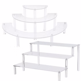 Tortenständer Cupcake Treppe 3-stufig transparentes Acrylglas Geburtstag Deko Tortenständer Cupcake Treppe 3-stufig transparentes Acrylglas Geburtstag Deko
