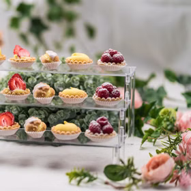 Tortenständer Cupcake Treppe 3-stufig transparentes Acrylglas Geburtstag Deko Tortenständer Cupcake Treppe 3-stufig transparentes Acrylglas Geburtstag Deko