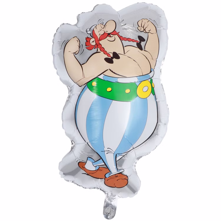 Asterix & Obelix Ballon-Set 9-tlg. Party-Deko Zubehör Kindergeburtstag Obelix Folienballon