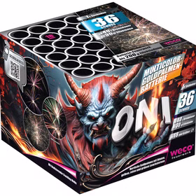 Oni Feuerwerk Batterie 40 Sek. von Weco für Silvester oder Geburtstagsfeuerwerk Oni Feuerwerk Batterie 40 Sek. von Weco für Silvester oder Geburtstagsfeuerwerk