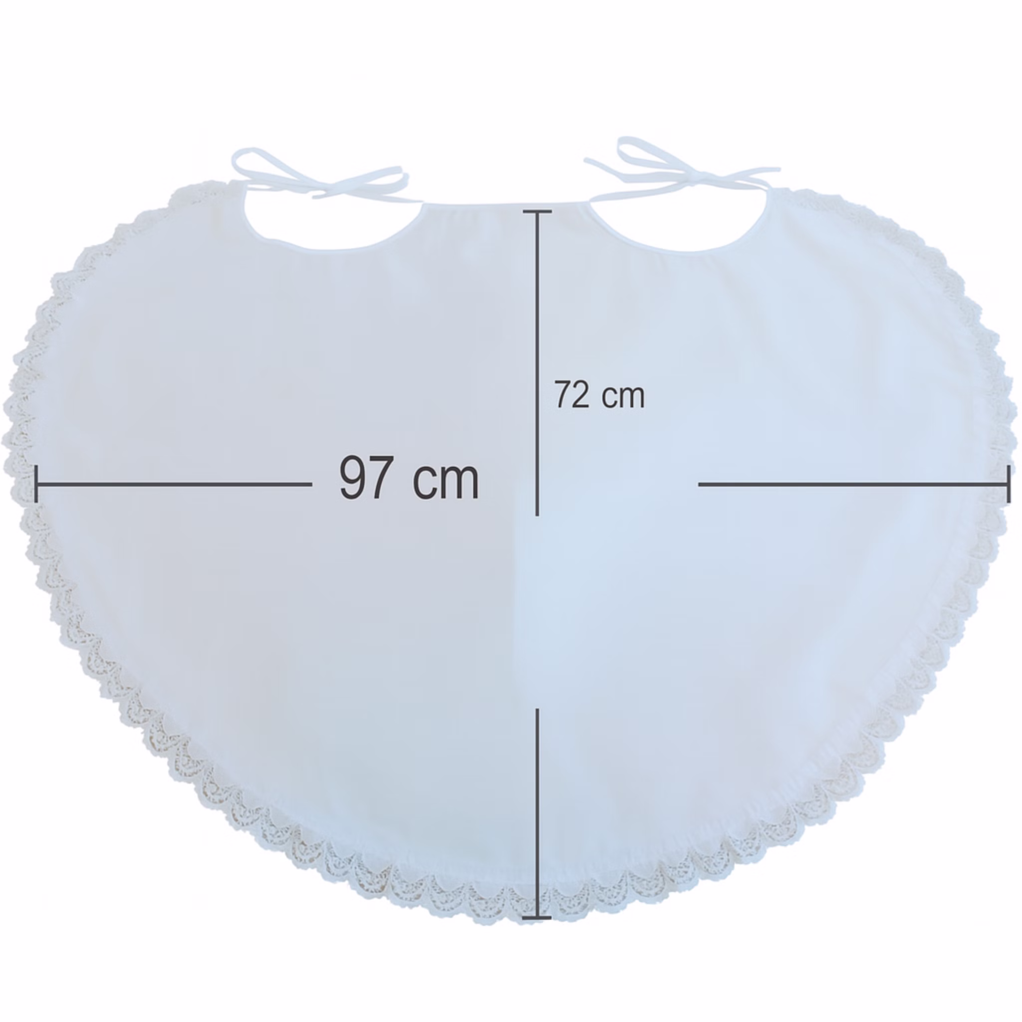 Doppel-Lätzchen weiß mit Spitze Hochzeit Party-Gag für Braut & Bräutigam Für immer zusammen Partyspiele Hochzeitsspiele Geburtstag Jubiläum Silberhochzeit Doppel-Lätzchen mit Maßangaben