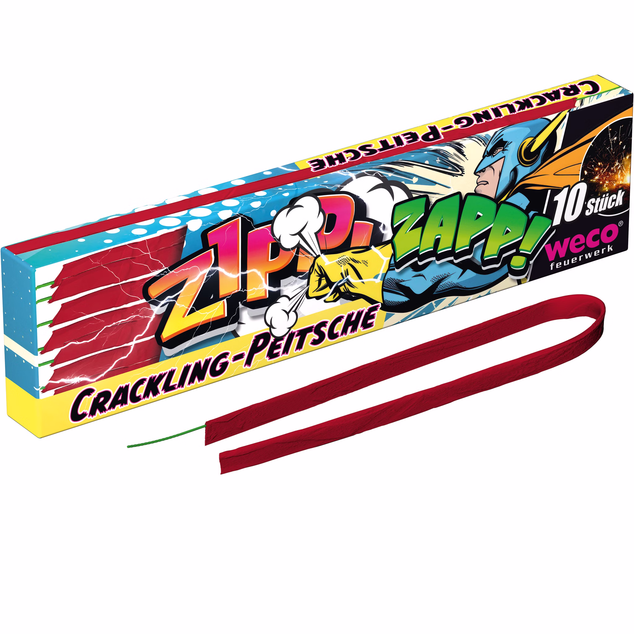 Zippi Zapp Crackling-Peitsche Leuchtfeuerwerk, Silvesterfeuerwerk Zippi Zapp Crackling-Peitsche Leuchtfeuerwerk, Silvesterfeuerwerk