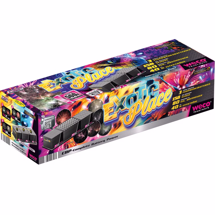 Exotic Place Verbundfeuerwerk 80 Sek. von Weco Silvesterfeuerwerk, Geburtstagsfeuerwerk Exotic Place Verbundfeuerwerk 80 Sek. von Weco Silvesterfeuerwerk, Geburtstagsfeuerwerk