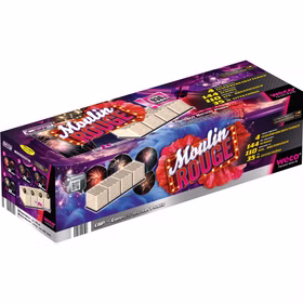 Moulin Rouge Verbundfeuerwerk 110 Sek. von Weco Silvesterfeuerwerk, Geburtstagsfeuerwerk Moulin Rouge Verbundfeuerwerk 110 Sek. von Weco Silvesterfeuerwerk, Geburtstagsfeuerwerk - mit Verpackung