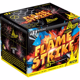 Flame Strike Feuerwerk Batterie 45 Sek. von Nico für Silvester oder Geburtstagsfeuerwerk Flame Strike Feuerwerk Batterie 45 Sek. von Nico für Silvester oder Geburtstagsfeuerwerk