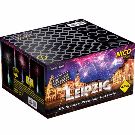 Leipzig Feuerwerk Batterie 60 Sek. von Nico für Silvester oder Geburtstagsfeuerwerk Leipzig Feuerwerk Batterie 60 Sek. von Nico für Silvester oder Geburtstagsfeuerwerk