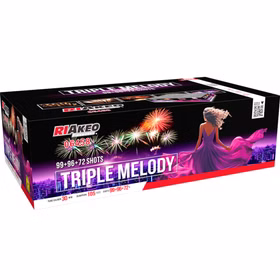 Triple Melody Verbundfeuerwerk 105 Sek. von Riakeo Silvesterfeuerwerk, Geburtstagsfeuerwerk