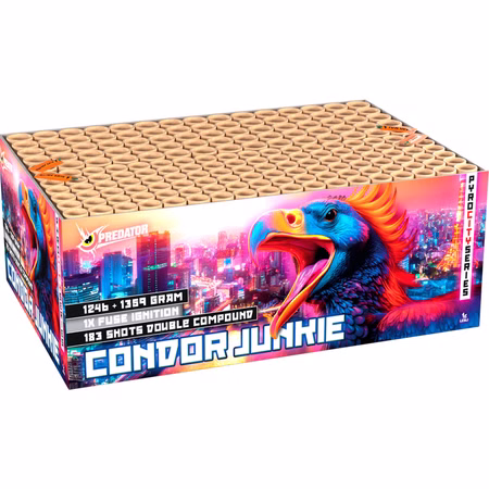 Condor Junkie Verbundfeuerwerk 85 Sek. von Lesli Silvesterfeuerwerk, Geburtstagsfeuerwerk Condor Junkie Verbundfeuerwerk 85 Sek. von Lesli Silvesterfeuerwerk, Geburtstagsfeuerwerk