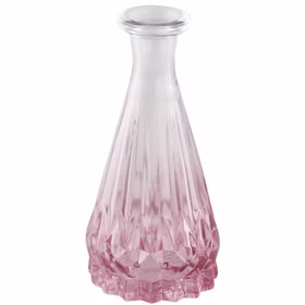 Mini Glasvase Alexandrin Blumenvase 10,7 cm Farbverlauf Rosa Tisch-Deko Geburtstag Hochzeit Wohnaccessoire Wohnen & Möbel Kleine Blumenvase Kleine Glasvase Alexandrin mit zartem rosa Farbverlauf, schlanker Form und dekorativem Facettenschliff im unteren Bereich.