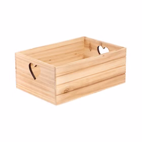 3er Set Holzkisten mit Herz 3 Größen Aufbewahrung Deko Geschenkbox Geschenkidee Hochzeit Geburtstag Basteln DIY-Geschenk Kisten zur Aufbewahrung Dekoration Deko-Kiste Mittlere Holzkiste mit Herzmotiv aus Holz, vielseitig nutzbar als Aufbewahrungsbox.