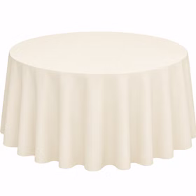 Runde Tischdecke Satin Elfenbein 300 cm elegante Tischdeko Hochzeit Geburtstag gedeckter Tisch Tisch-Dekoration für jeden Anlass Party-Deko Zubehör Runde Tischdecke Satin Elfenbein 300 cm, gleichmäßig fallend mit sanftem Glanz – stilvolle Tischwäsche für festliche Anlässe wie Hochzeit, Geburtstag oder Event.