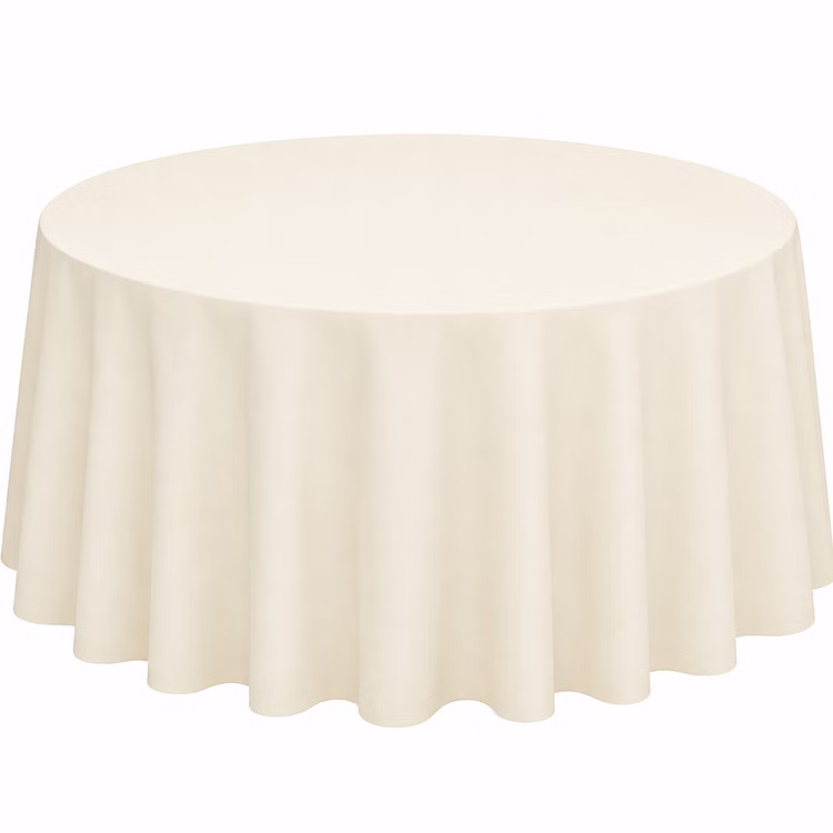 Runde Tischdecke Satin Elfenbein 300 cm elegante Tischdeko Hochzeit Geburtstag gedeckter Tisch Tisch-Dekoration für jeden Anlass Party-Deko Zubehör Runde Tischdecke Satin Elfenbein 300 cm, gleichmäßig fallend mit sanftem Glanz – stilvolle Tischwäsche für festliche Anlässe wie Hochzeit, Geburtstag oder Event.
