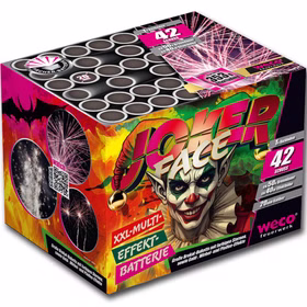 Joker Face Batterie 50 Sek. von Weco für Silvester oder Geburtstagsfeuerwerk
