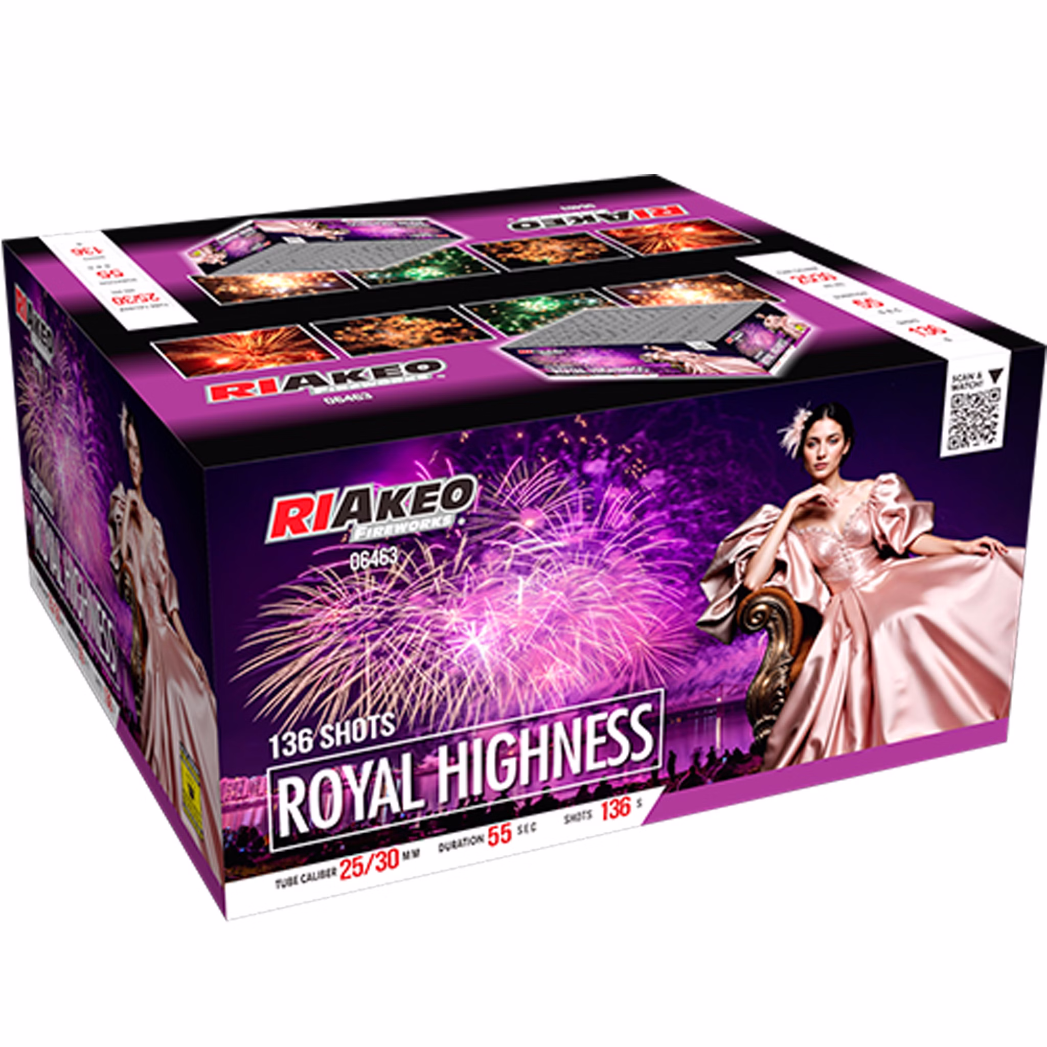Royal Highness Verbundfeuerwerk 55 Sek. von Riakeo Silvesterfeuerwerk, Geburtstagsfeuerwerk