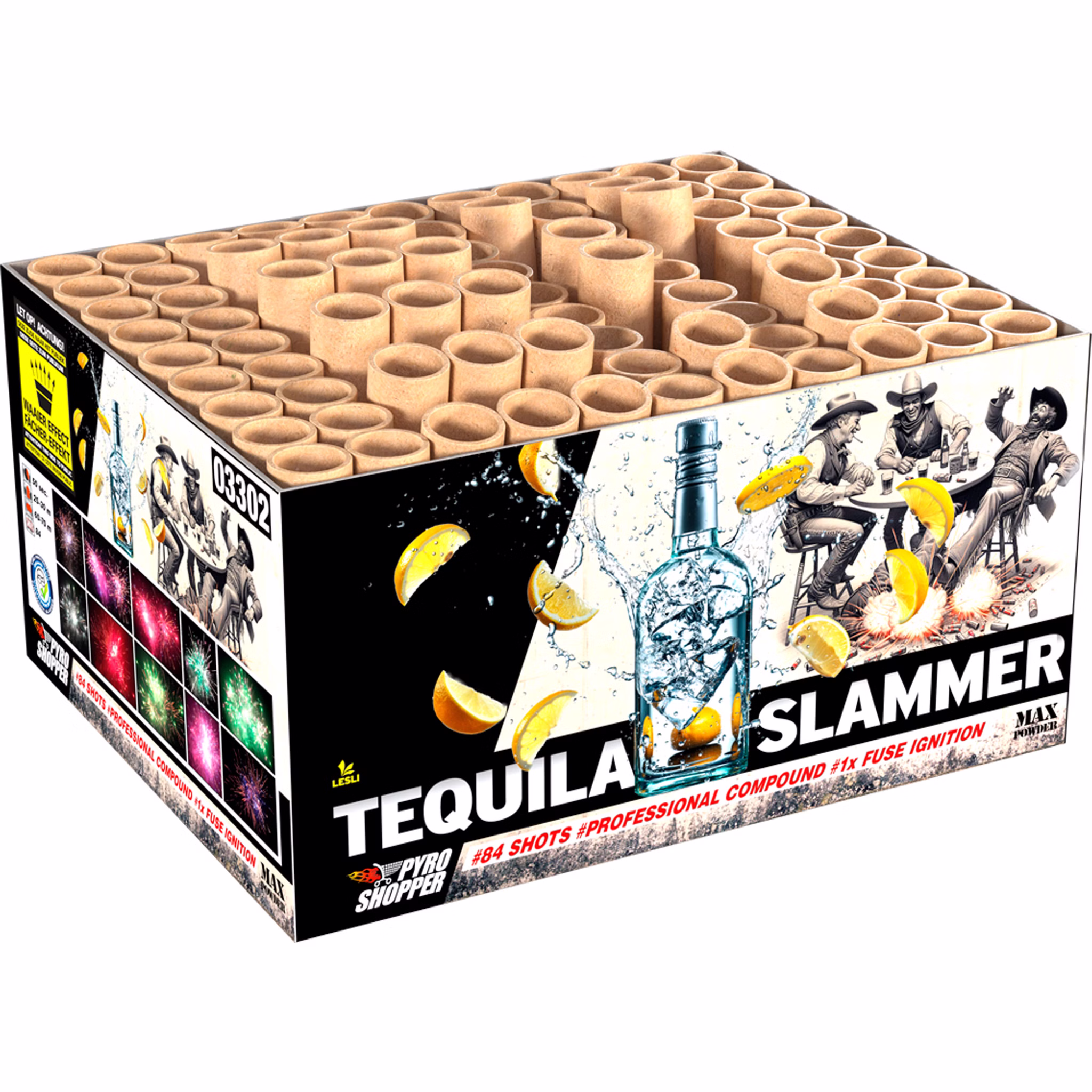 Tequila Slammer Verbundfeuerwerk 50 Sek. von Lesli Silvesterfeuerwerk, Geburtstagsfeuerwerk Tequila Slammer Verbundfeuerwerk 50 Sek. von Lesli Silvesterfeuerwerk, Geburtstagsfeuerwerk