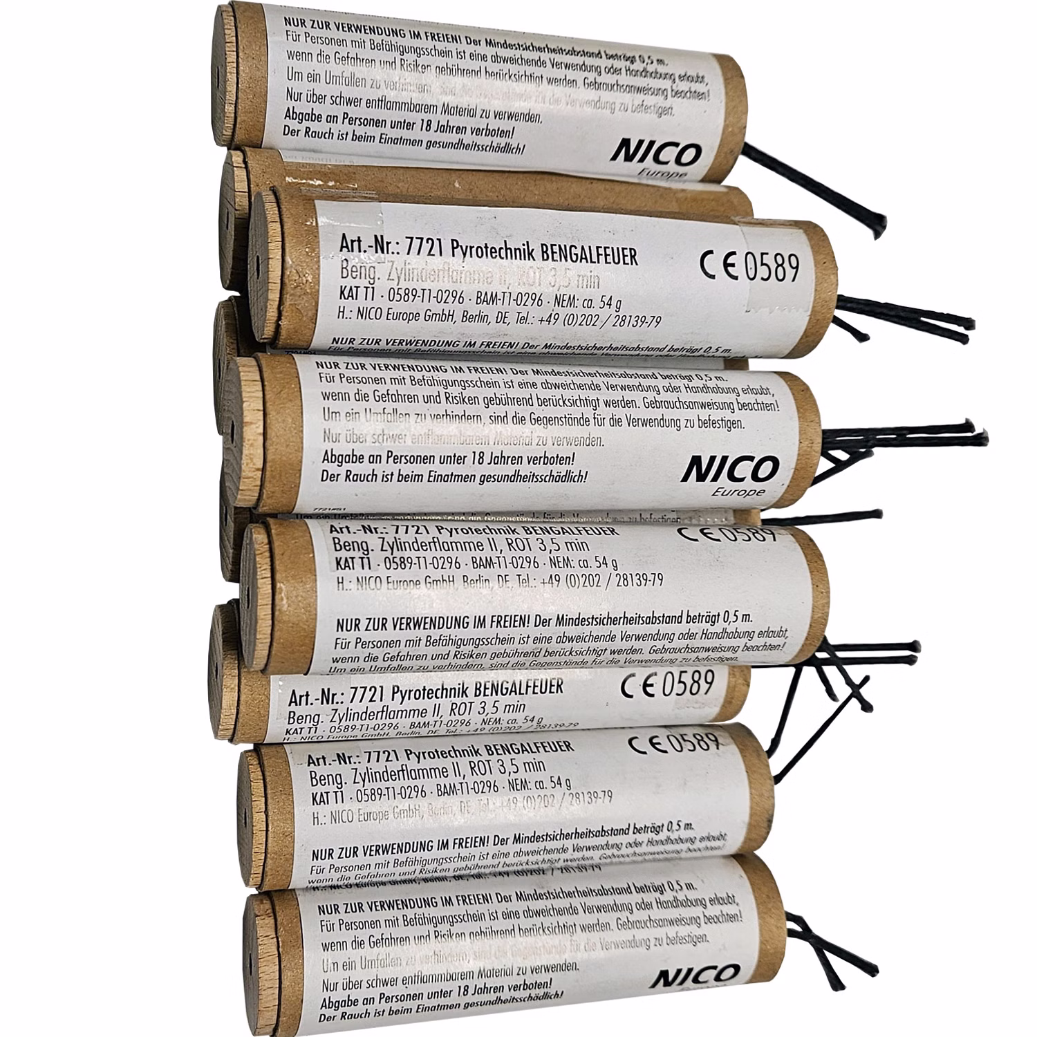 Bengalische Fackel Rot Bengalo Bengalisches Feuer 10 Stück Bengalische Fackel Rot Bengalo Bengalisches Feuer 10 Stück