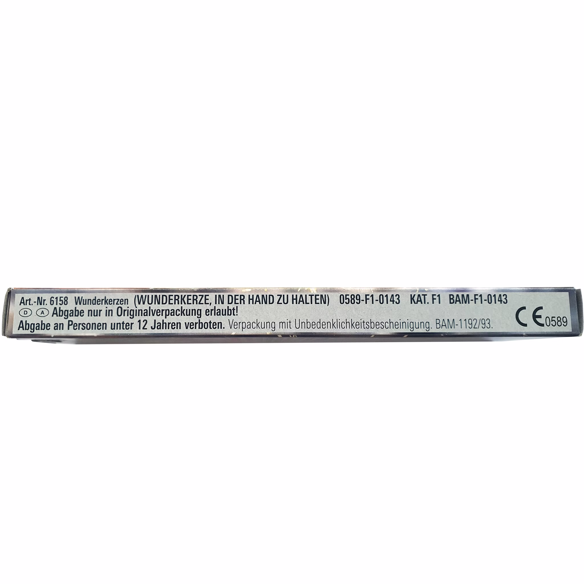 Polar Premium Wunderkerzen 17 cm 40 Stück Kinderfeuerwerk Seitenansicht Polar Premium Wunderkerzen 17Zentimeter 40 Stück.