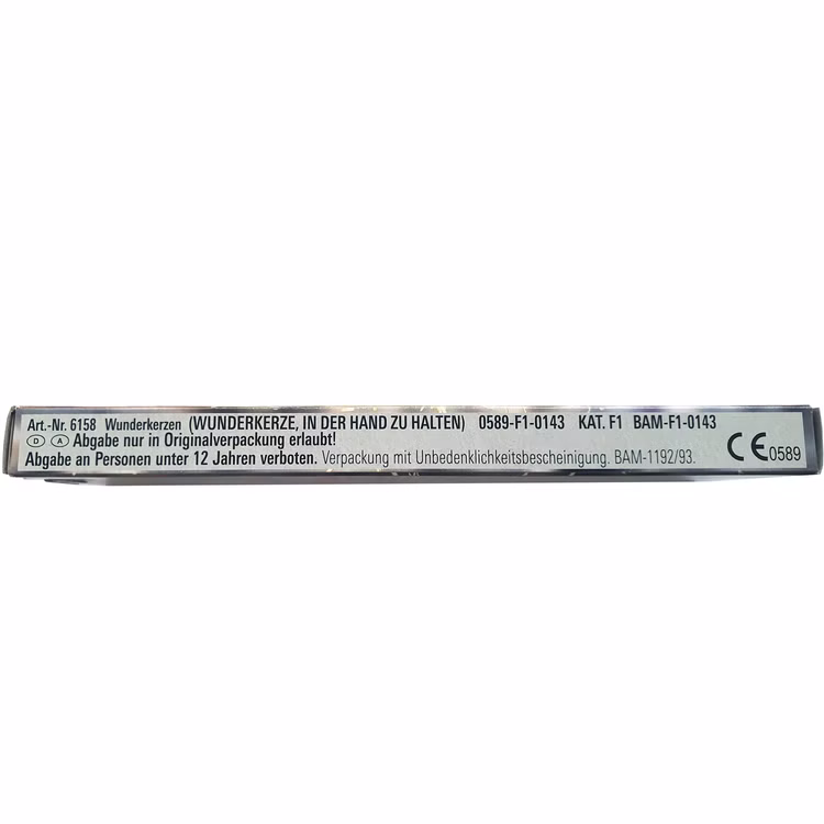 Polar Premium Wunderkerzen 17 cm 40 Stück Kinderfeuerwerk Seitenansicht Polar Premium Wunderkerzen 17Zentimeter 40 Stück.