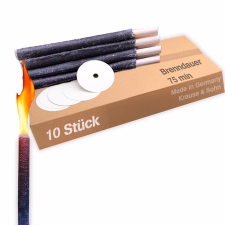 10 Wachsfackeln 75 Min. Brenndauer Fackelwanderung Fackel Lagerfeuer Wachsfackel Tuchfackel Garten-Party Grillparty 10 Wachsfackeln 75 Min. Brenndauer Fackelwanderung Fackel Lagerfeuer Wachsfackel Tuchfackel Garten-Party Grillparty