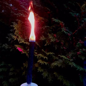 10 Wachsfackeln 75 Min. Brenndauer Fackelwanderung Fackel Lagerfeuer Wachsfackel Tuchfackel Garten-Party Grillparty