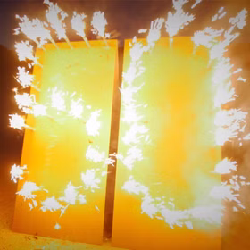 Lichterbild Brennende Zahl 50 Geschenkidee Goldene Hochzeit Geburtstag Jubiläum Feuerwerk 