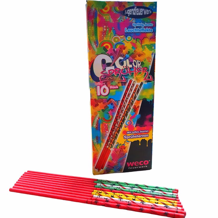Color Sprüher Zauberlichter Funkensprüher Kinderfeuerwerk Color Sprüher Zauberlichter Funkensprüher Kinderfeuerwerk