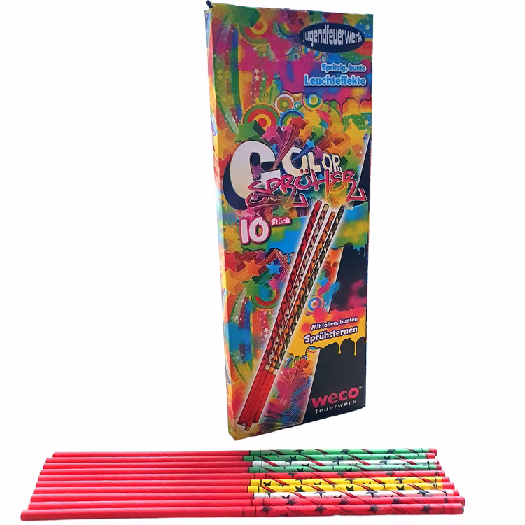 Color Sprüher Zauberlichter Funkensprüher Kinderfeuerwerk Color Sprüher Zauberlichter Funkensprüher Kinderfeuerwerk