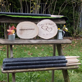 50 Stück 100 Min. Brenndauer Fackel 60cm lang gehobene Qualität Wachsfackel Fackelwanderung Hexenfeuer Grillparty Garten Deko