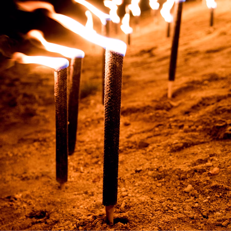 50 Stück 100 Min. Brenndauer Fackel 60cm lang gehobene Qualität Wachsfackel Fackelwanderung Hexenfeuer Grillparty Garten Deko 50 Stück 100 Min. Brenndauer Fackel 60cm lang gehobene Qualität Wachsfackel Fackelwanderung Hexenfeuer Grillparty Garten Deko