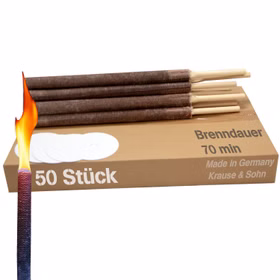 50x Hochwertige Fackeln made in Germany 70 Min. Brennzeit 40cm lang Pechfackel Wachsfackel Fackeln Fackelwanderung Party Deko Garten-Deko 50x Hochwertige Fackeln made in Germany 70 Min. Brennzeit 40cm lang Pechfackel Wachsfackel Fackeln Fackelwanderung Party Deko Garten-Deko