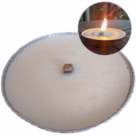 Flammschale mit 8 Stunden Brennzeit Garten Dekoration XXL Kerze Partyfeuer Deko Tischdeko Gartenlicht Outdoorkerze