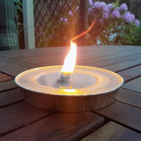 10 Flammschalen mit 8 Stunden Brennzeit Garten Dekoration XXL Kerze Partyfeuer Deko Tischdeko Gartenlicht 10 Stück Outdoorkerze