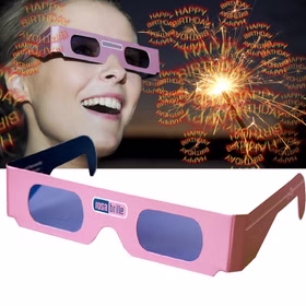 Rosa Brille Motiv "Happy Birthday" zum Geburtstag Effektbrille Partyspaß Partygag Geburtstagsüberraschung Accessoire Rosa Brille Motiv "Happy Birthday" zum Geburtstag Effektbrille Partyspaß Partygag Geburtstagsüberraschung Accessoire