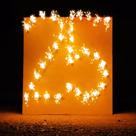 Lichterbild Brennende Zahl 25 Feuerbild Lichterbilder Geschenkidee Silberhochzeit Geburtstag Jubiläum Hochzeit Lichterbild Brennende Zahl 25