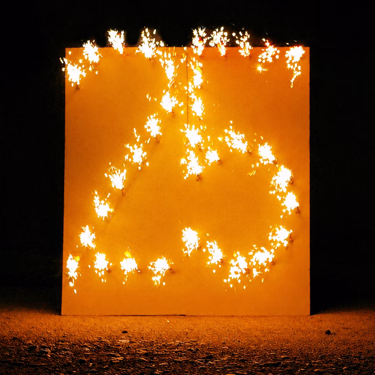 Lichterbild Brennende Zahl 25 Feuerbild Lichterbilder Geschenkidee Silberhochzeit Geburtstag Jubiläum Hochzeit Lichterbild Brennende Zahl 25