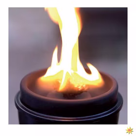 2x Gartenfackeln für den Betrieb mit Lampenöl Citronella