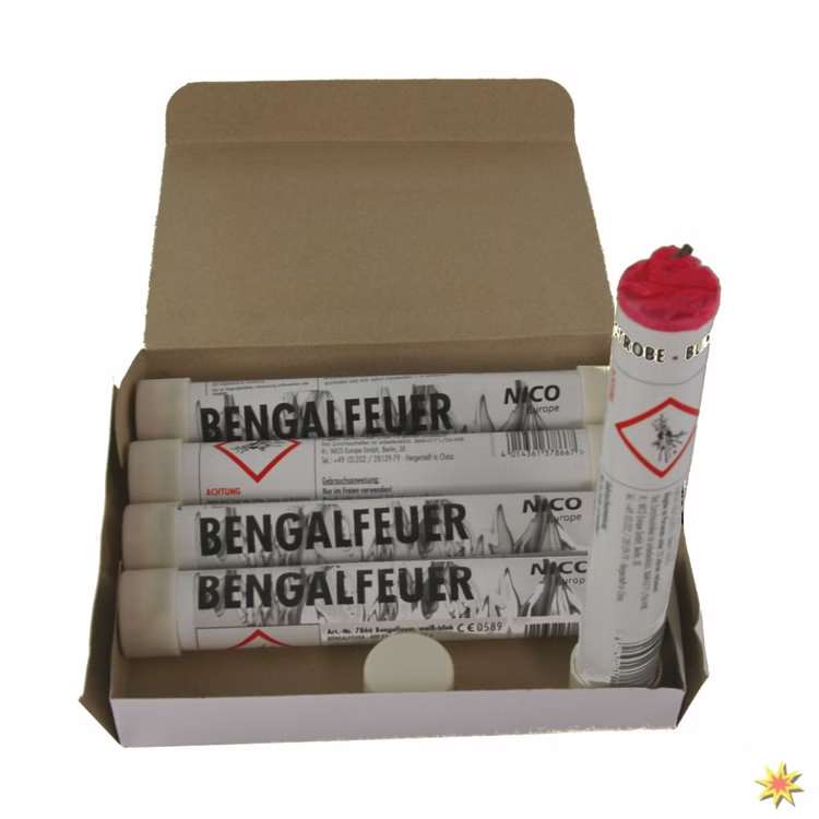 Bengalfeuer Weiß Blinkend, Bengalo 5er Pack von Nico Bengalfeuer Weiß Blinkend, Bengalo 5er Pack von Nico