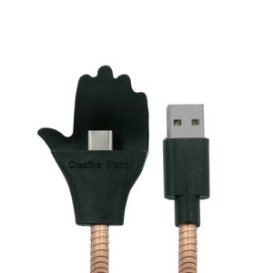 iProtect biegsames Ladekabel mit Standfunktion und USB-C Anschluss iProtect biegsames Ladekabel mit Standfunktion und USB-C Anschluss