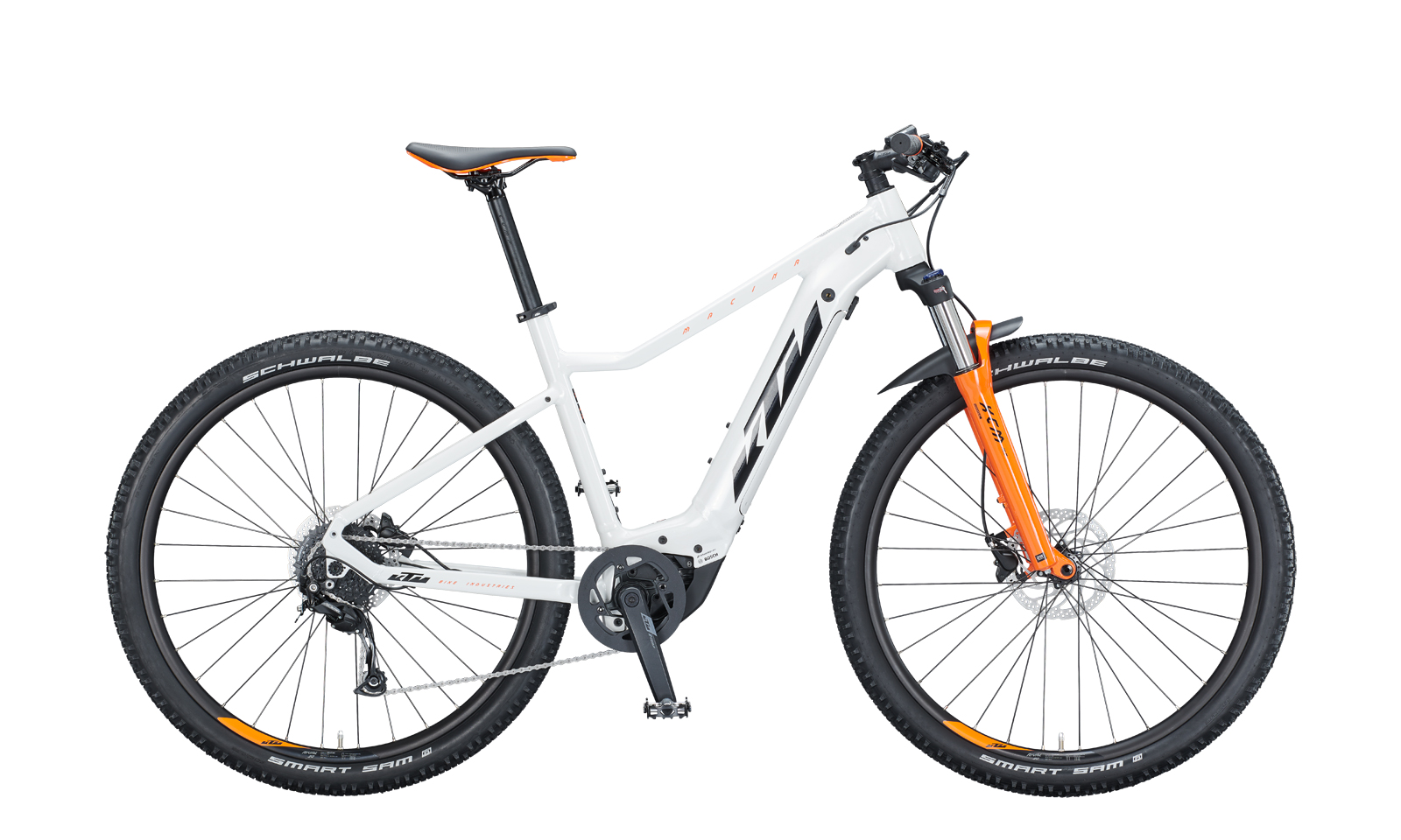 mtb reifen mittelsteg Schwalbe Marathon Plus Wood Primärfarbe:Orange Cube Access Exc 27.5''