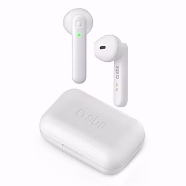 SBS Twin Buds TWS True Wireless Earphones, weiß