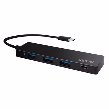 LogiLink USB-C 3.1-Hub 4-Port schwarz