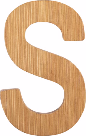 ABC Buchstaben Bambus S