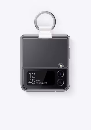 Samsung Clear Cover m. Ring Galaxy Z Flip4 transp.