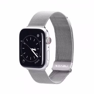nevox Milanaise Armband Apple Watch 42/44/45mm silber