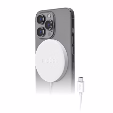 SBS Wireless Charger 15W MagSafe weiß
