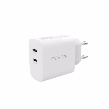 nevox 45W Dual USB-C PD-Ladegerät GaN weiß