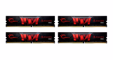 DIMM 64 GB DDR4-3200 (4x 16 GB) Quad-Kit (F4-3200C16Q-64GIS, Aegis, INTEL XMP)