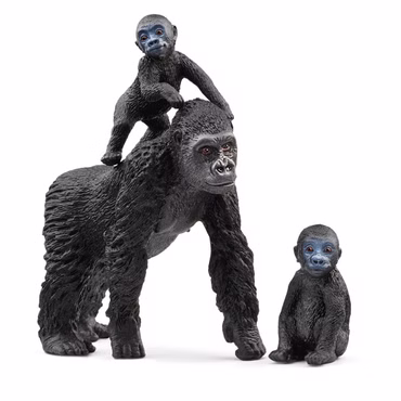 Wild Life Flachland Gorilla Familie