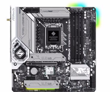B760M Steel Legend WiFi (grau/schwarz)